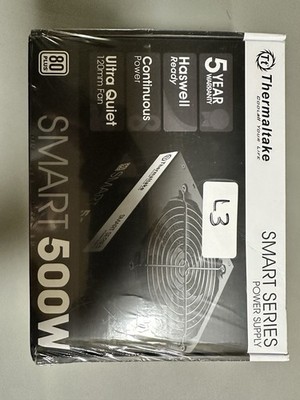 Thermaltake Smart 500W 80+ White Certified PSU, Continuous Power