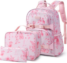 Kids Backpack for Girls 4-8 with Lunch Box Elementary Kindergarten Preschool Sch
