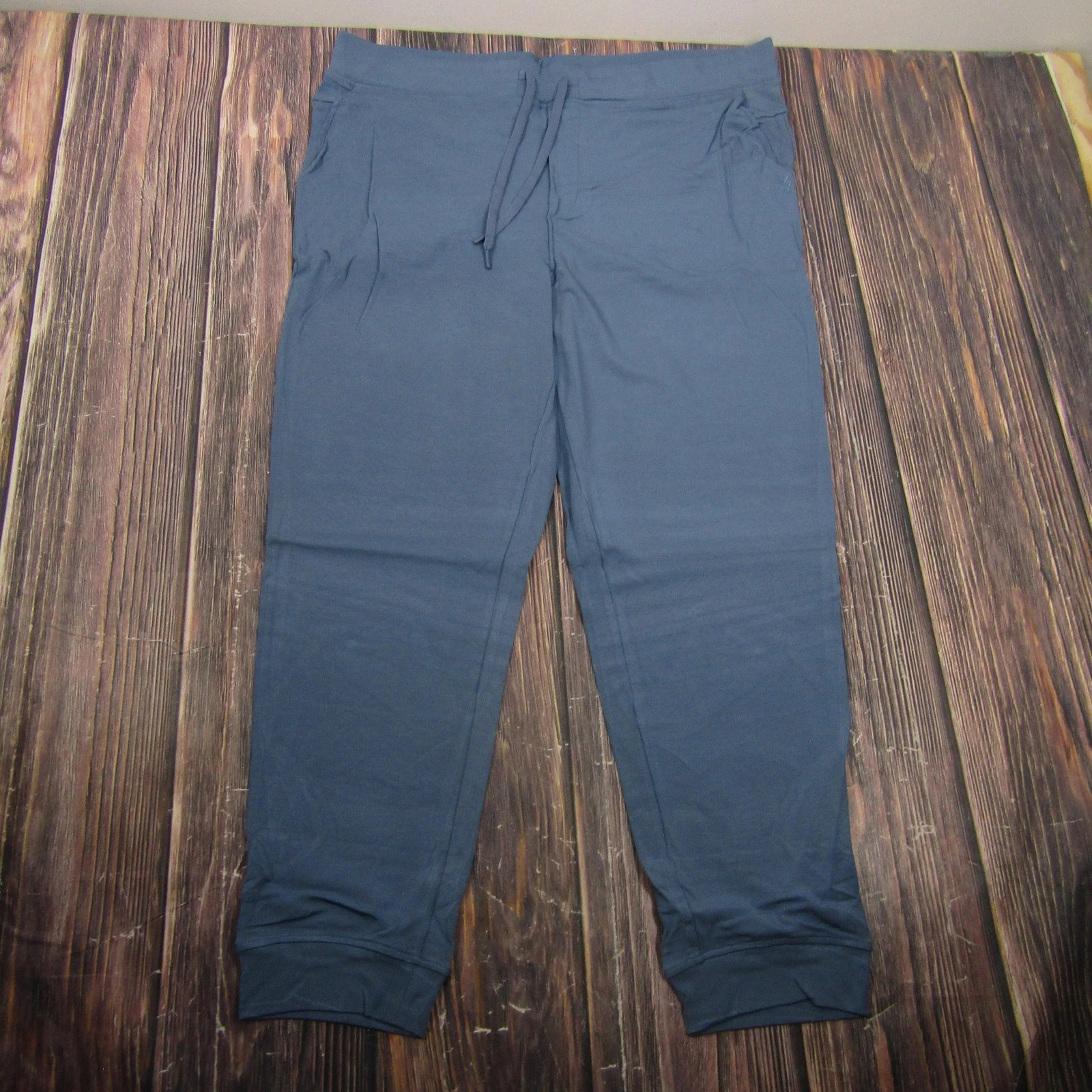 Cozy Earth Pants Mens 2XL Blue Jogger Bamboo Viscose Stretch Tapered Drawstring