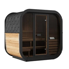 SaunaLife Cube-Series CL5G Outdoor Home Sauna – 4 Person