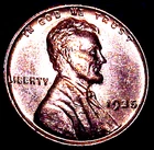1935 LINCOLN CENT......RED BU..................MIN. BID .01 & NO RESERVE!