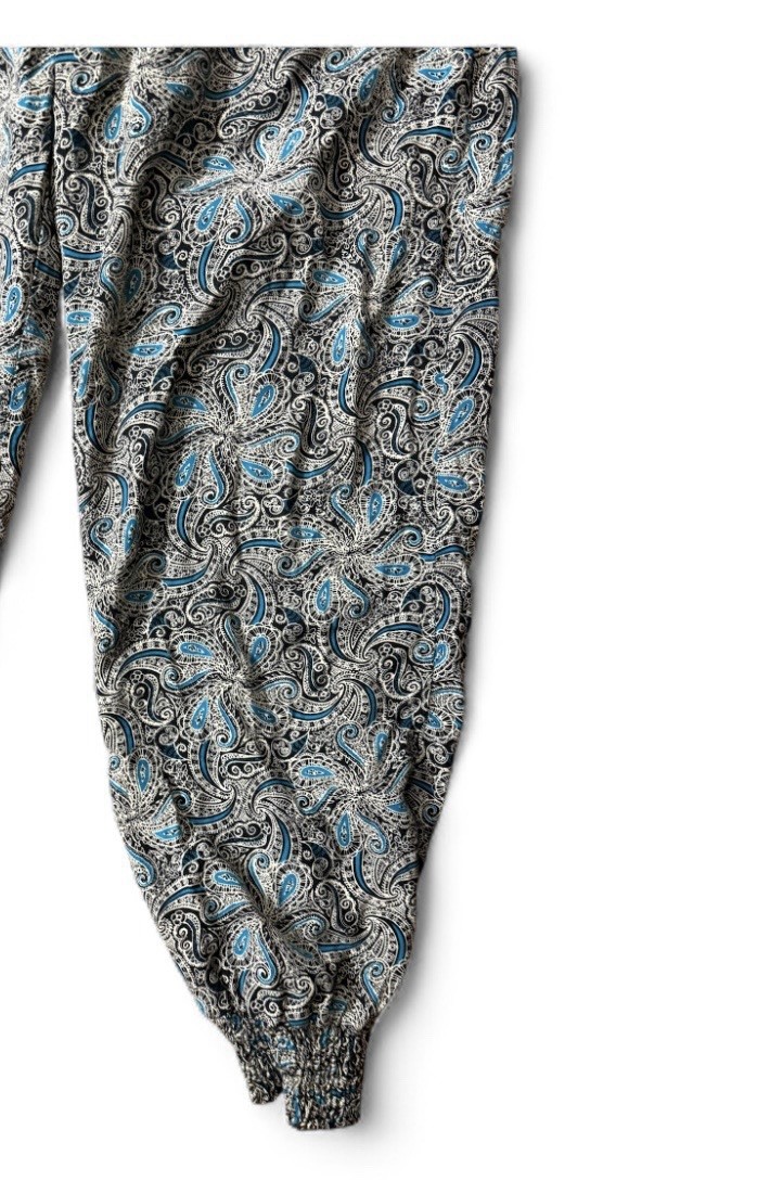 Boho Rayon Patchwork Harem Pants Boho Hippie Hare… - image 2