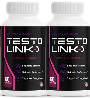 (2 Pack) Testo Link Capsules, TestoLink Performance Formula for Men