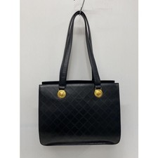 GIANNI VERSACE Sunburst Tote Bag in pelle nera da uomo borsa a mano shopper