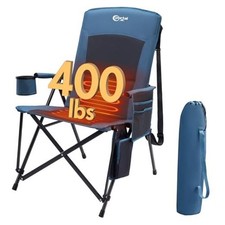 Heated Camping Chairs for Adults Outdoor Sports Blue Heated Heated back V2