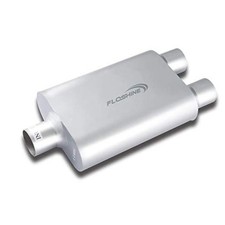 Universal Mufflers Performance Automotive 2.5" in - 2.5" dual out Silver