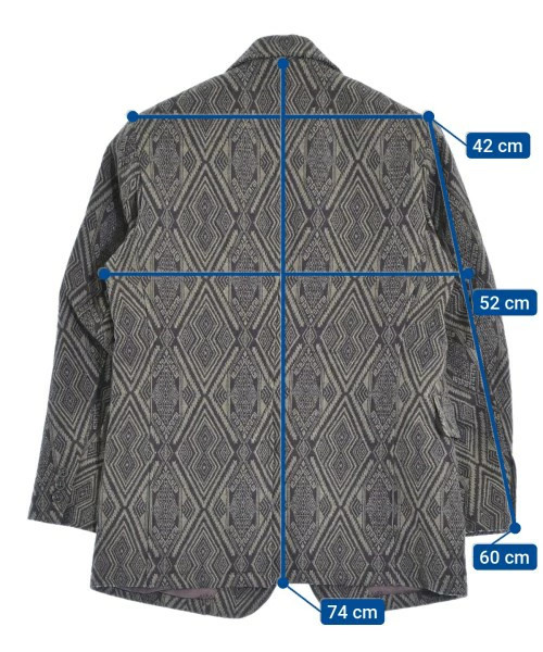 Needles Patterned Tailored Jacket Men XS Purple B… - image 10