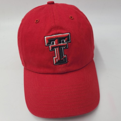 #ad #ad Texas Tech Red Raiders Hat Strapback 47 Brand Clean Up Red Black NCAA Logo Men $19.99