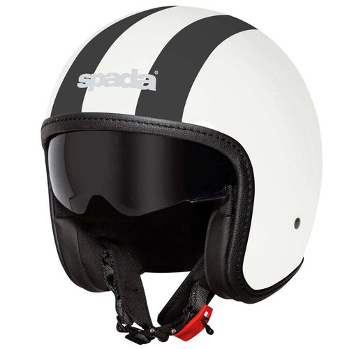 Spada Ace Viper Matt White/Black MOTORCYCLE Helmet - Picture 2 of 6