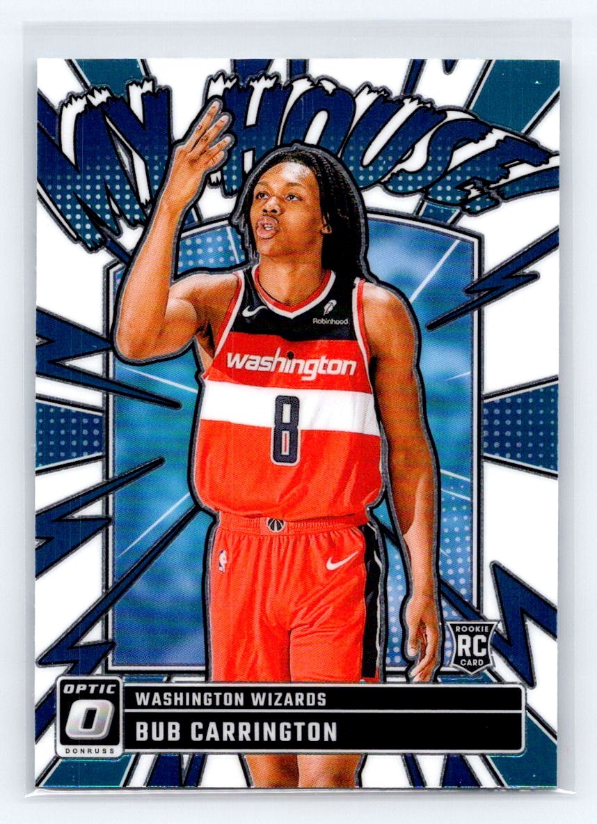 2024-25 Donruss Optic My House #8 Bub Carrington Rookie Washington Wizards