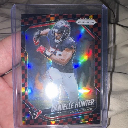 2025 Panini Prizm Football Black and Red Checker Danielle Hunter #48