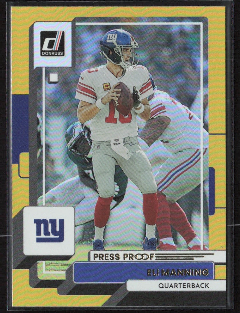Eli Manning 2022 Donruss Premium Press Proof Gold #167 MINT New York Giants