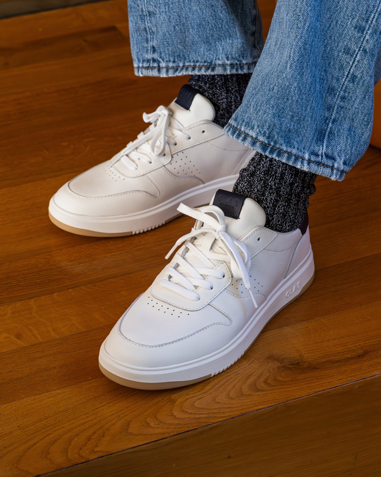 CLAE Moses Leather Court Sneakers image 5