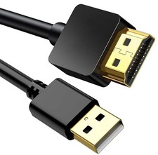 USB to HDMI Charger Cable, USB-A Male to HD Male Charging Cable Connector for TV