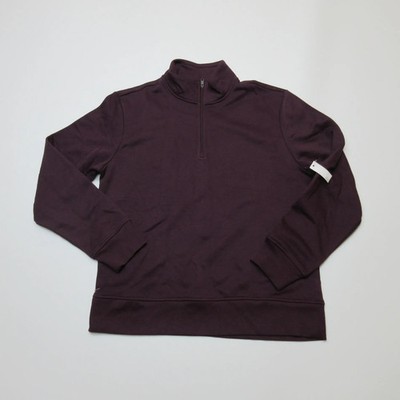 Amazon Essentials Herren Quarter Zip Pullover Sweatshirt Gr. L Burgund