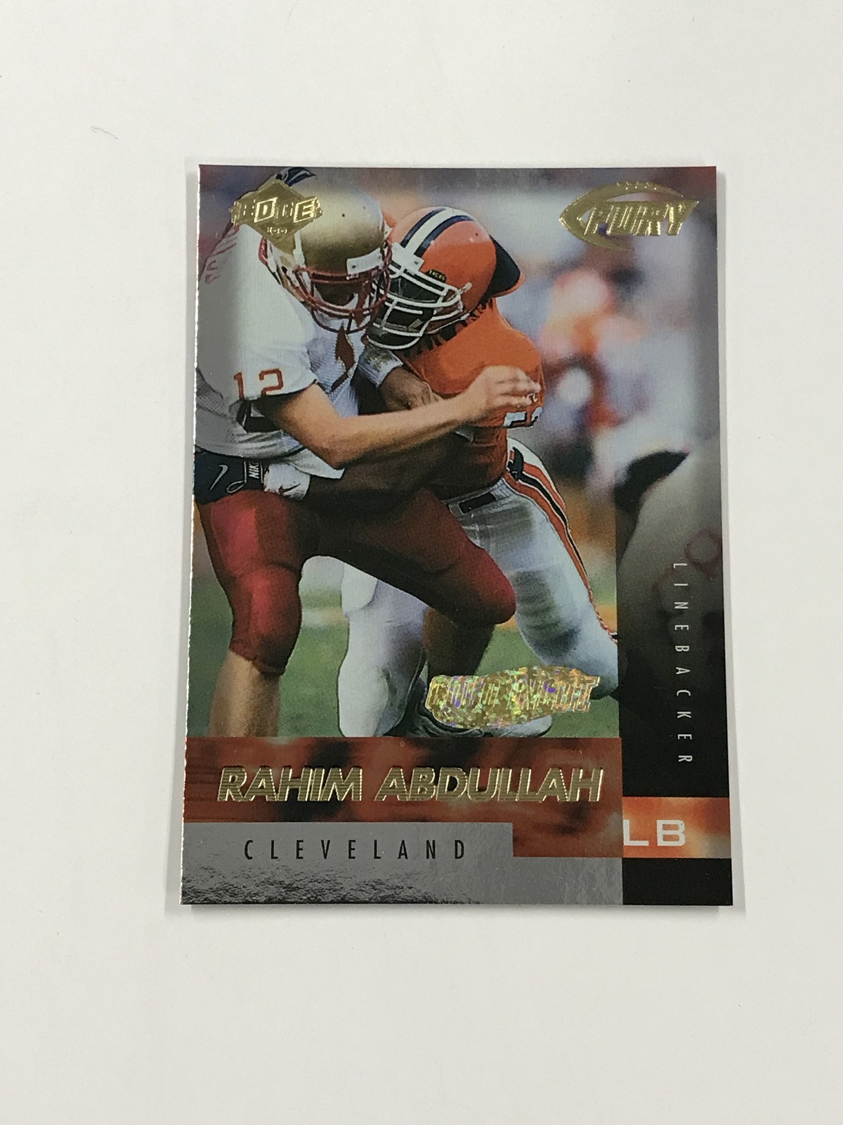 1999 Collector's Edge Fury #151 Rahim Abdullah Gold Ingot Cleveland Browns