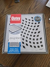 Oatey Designline Stainless Steel Square Shower Drain 6x6 Inches Wave Pattern New