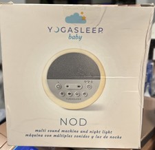 Yogasleep Baby Nod White Noise Sound Machine with Dimmable Night Light, White