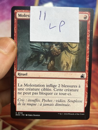 French 🚫 Mugging / Molestation 🚫 Ravnica Remastered 🚫 Mtg - Picture 2 of 2