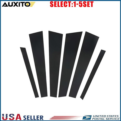 #ad Black Pillar Posts Covers 6PCS Door Trim FOR BMW 5 SERIES E39 M5 1997 2003 6 30X $14.24