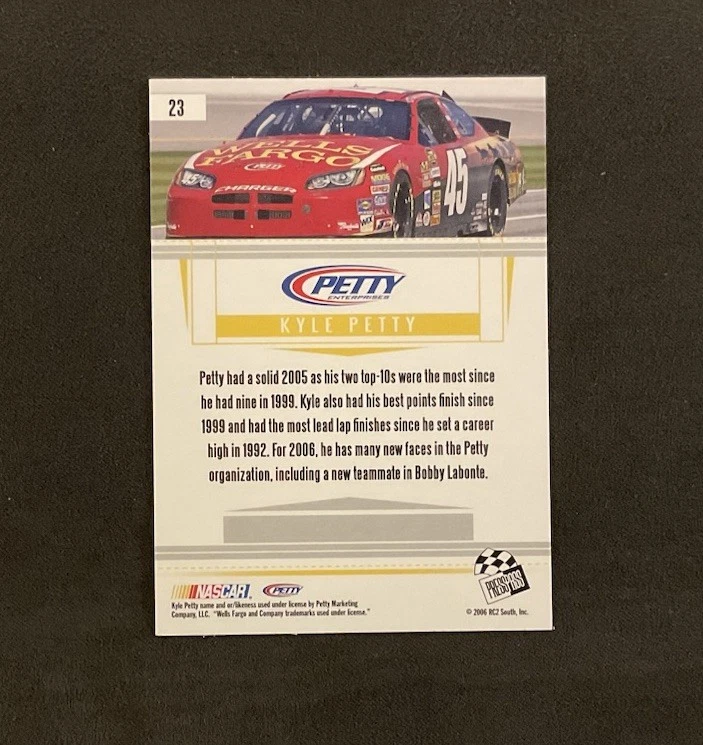 Kyle Petty 2006 Press Pass Premium “Contender” #23 - Image 2 of 2