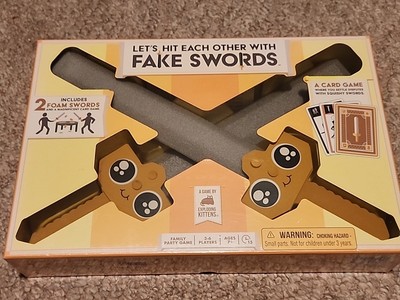 Exploding Kittens Let's Hit Each Other With Fake Swords Party Game