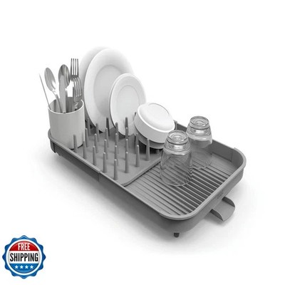 Joseph Joseph Duo Expandable Dish Drying Rack Gray 2-Tier