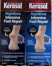 2-Kerasal Nighttime Intensive Foot Repair Skin Healing Ointment for Cracked(NEW)