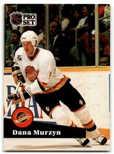 1991-92 Pro Set French Dana Murzyn Vancouver Canucks #498