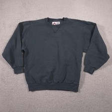 Russell Athletic Sweatshirt Mens Medium Green Crewneck Pullover Made USA Fleece