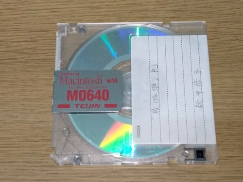 TEIJIN MO640 Magneto Optical Disk Formatted for Macintosh Used *rare