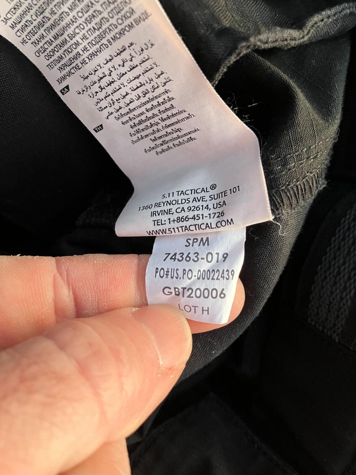 NWOT 30x34 5.11 TACTICAL MENS TACLITE EMS CARGO PANTS 74363 BLACK 30x34