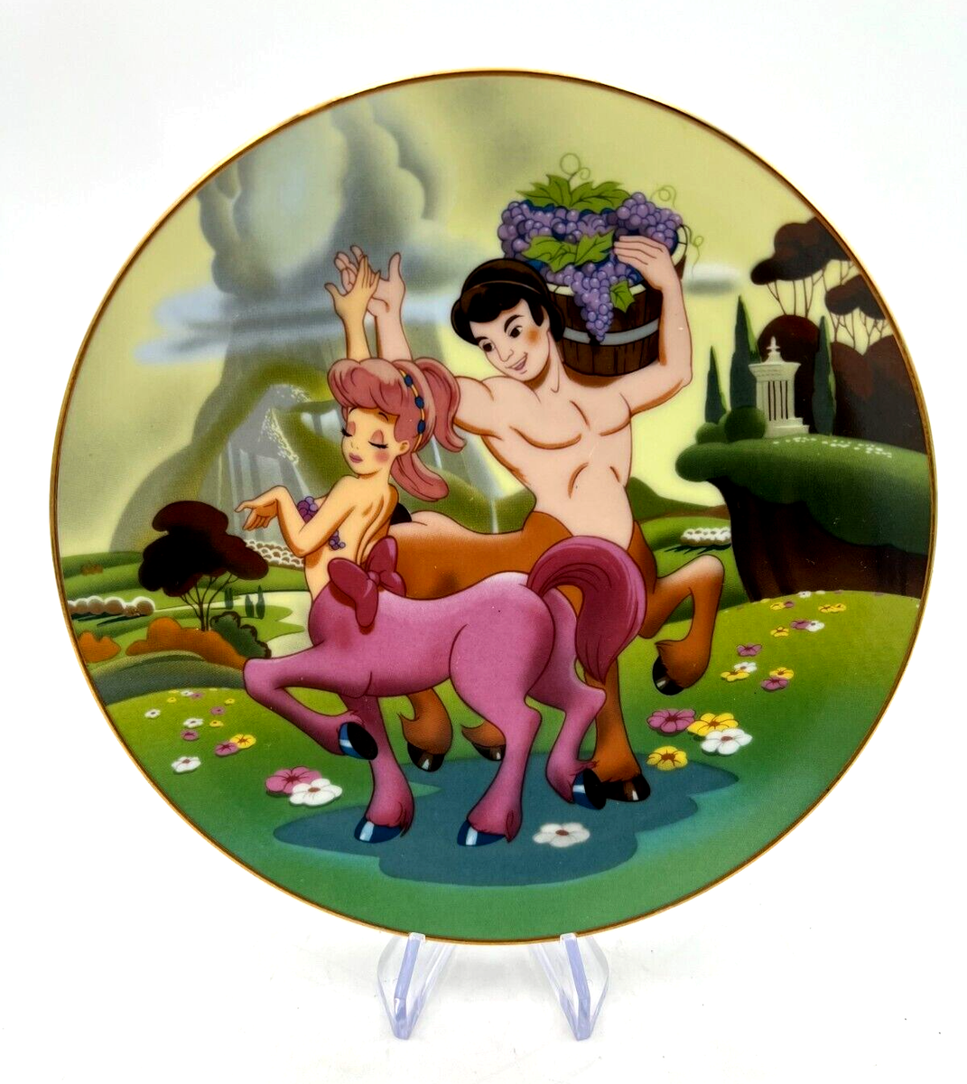 Disney FANTASIA プレート　2枚セット Vintage 1990 Disney 50th Anniversary Plate ~ Fantasia 1940-1990 | eBay