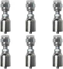 1JS43 8-8 AFTERMARKET HYDRAULIC HOSE FITTINGS 1/2 FLAT FACE - 6 Pack