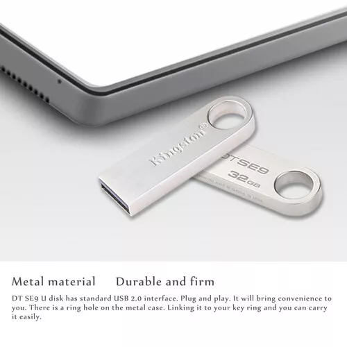 Kingston DTSE9 USB 2.0 unità flash chiavetta di memoria 8 GB 16 GB 32 GB 64 GB 128 GB 256 GB - Immagine 3 di 4