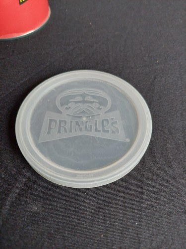 Vintage Red Pringles Light Potato Chips Can Empty w/ Top Lid 1970's - Picture 8 of 9