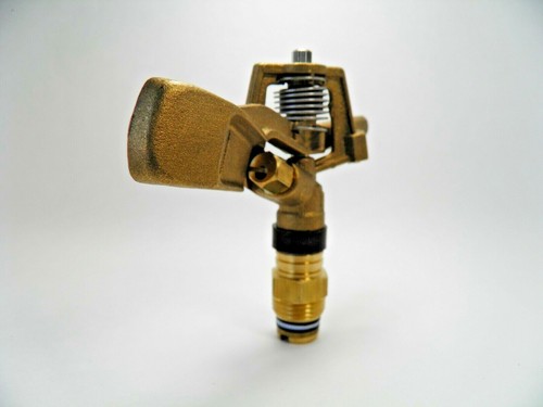 ALL BRASS VYRSA 1/2" LOW/HI ANGLE BRASS IMPACT SPRINKLER REPLACES RAIN BIRD 20A - Bild 3 von 3