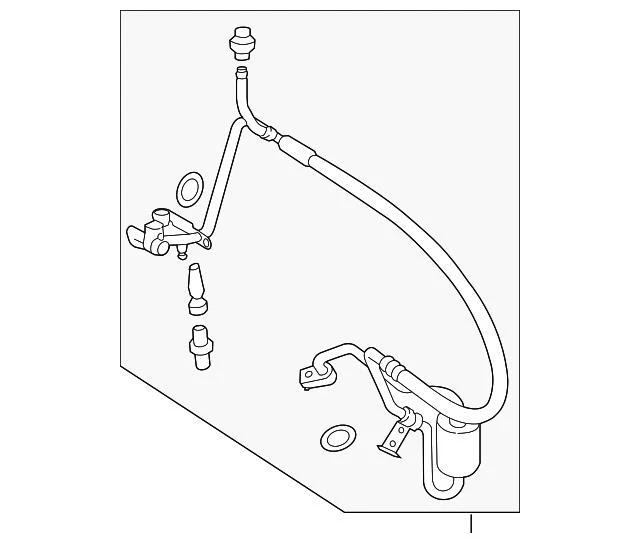 Manguera de línea de descarga de CA Fusion MKZ 2013-2016 DG9Z-19972-B genuina Ford Lincoln 2013-2016 Foto 4 de 4