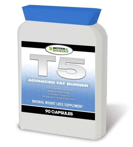 BETTER BODIES T5 ADVANCED STRONG FAT BURNERS DIET WEIGHT LOSS PILLS 90 BOTTLE - Afbeelding 1 van 1