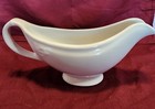 U.S.Q.M.C 4433-P-32 Large Footed Gravy Sauce Boat Whit Porcelain — photo 1