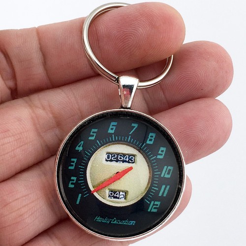 Harley Davidson Panhead 120 MPH Speedometer Keychain 1953 - 1961 style ...
