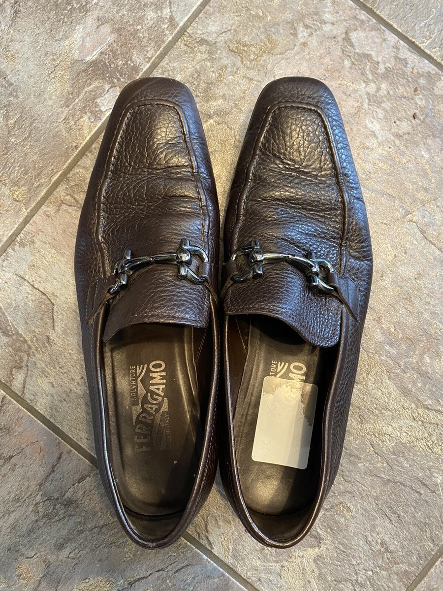 Salvatore FERRAGAMO Mens Loafers, Dark Brown, Sz 9.5D | eBay display picture 3