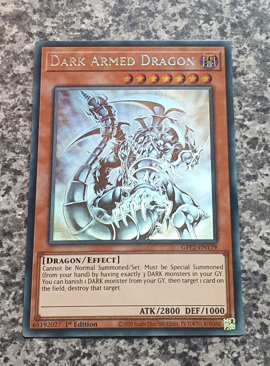 ghosts of pendoragon alter版 Yugioh GFP2-EN179 Dark Armed Dragon Ghost Rare 1st Edition
