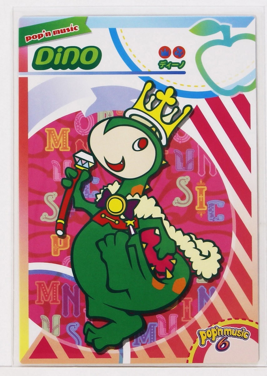 Pop'n Music Card Dino PP23N006 KONAMI Japan Game Character | eBay