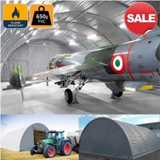 9x12m Rundbogenhalle Lagerzelt Agrarzelt Weidezelt H:4,5m PVC 650g Rohre Ø 76mm