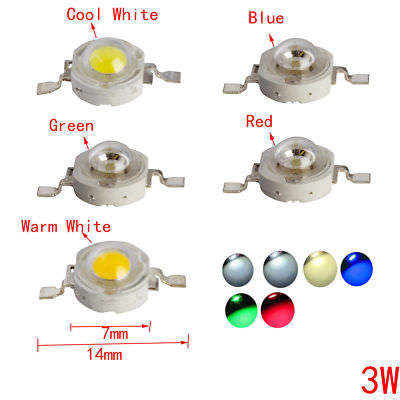 1X 10X LED Chip Watt 1W 3W 5W 7W 20W 50W High Power lampe LED Lampen