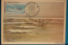 Yt 1105 LA CARRIERE D UN NAVIGUATEUR    MONACO  CARTE MAXIMUM 1° JOUR FCP