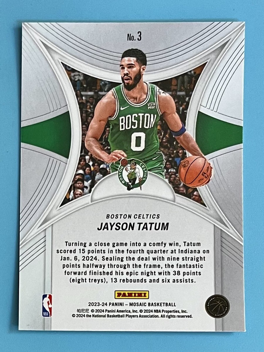 Jayson Tatum 2023-24 Panini Mosaic #3 Epic Performers Boston 