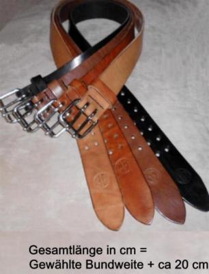 2 Dorn Gürtel LEDERGÜRTEL 5cmBreit Handgefertigt GS-LEATHER rob uster Riemen NEU