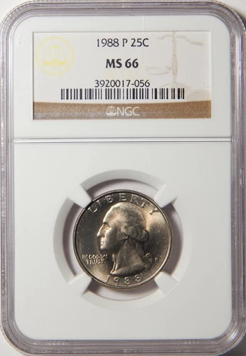 1988-P Washington Quarter NGC MS-66